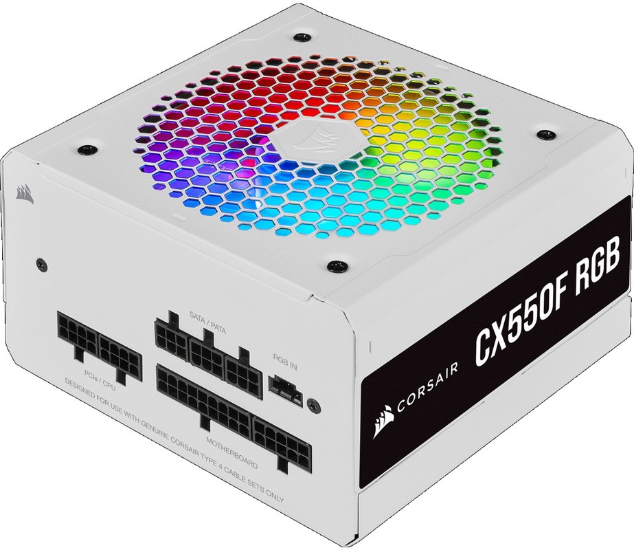 CORSAIR CX Series CX550F RGB White