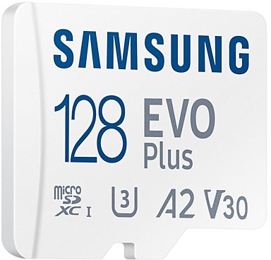 SAMSUNG microSD 128GB EVO + SAM geheugenkaart 3
