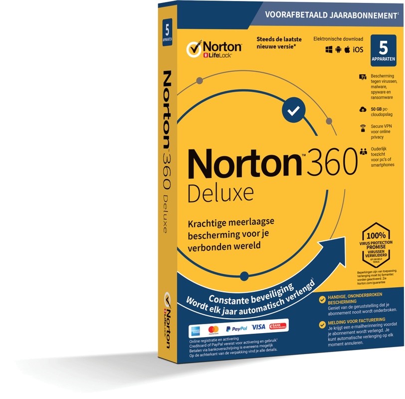 NORTON 360 DELUXE 1 user, 5 devices