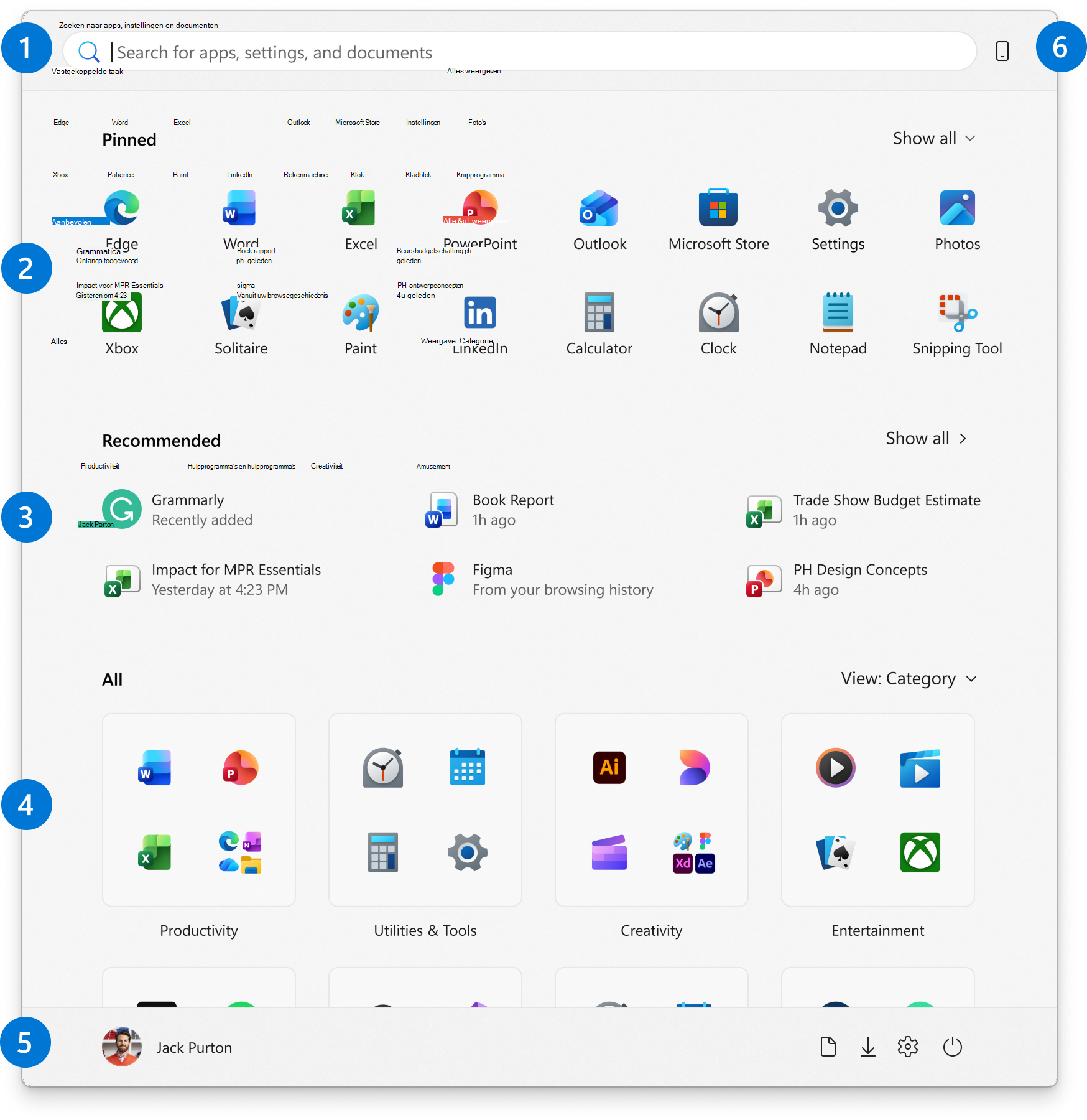 Maak het nieuwe Windows 11-Startmenu overzichtelijker — aanvullende afbeelding