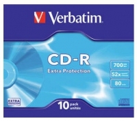 VERBATIM CD-R Slim Case 10 Stuks 