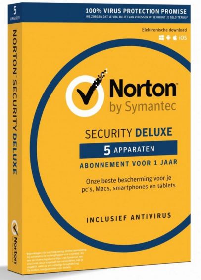 NORTON Security Deluxe 1 jaar / 5 PC