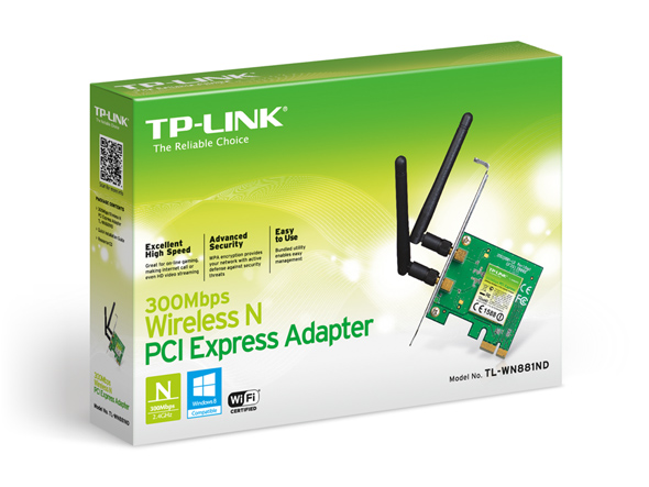 TP-LINK TL-WN881ND PCI-e Wifi ontvanger