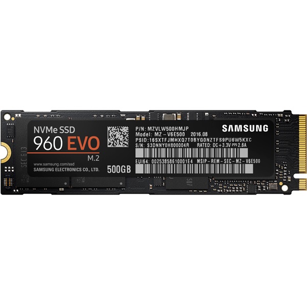 SAMSUNG 500GB 960 EVO NVMe M.2