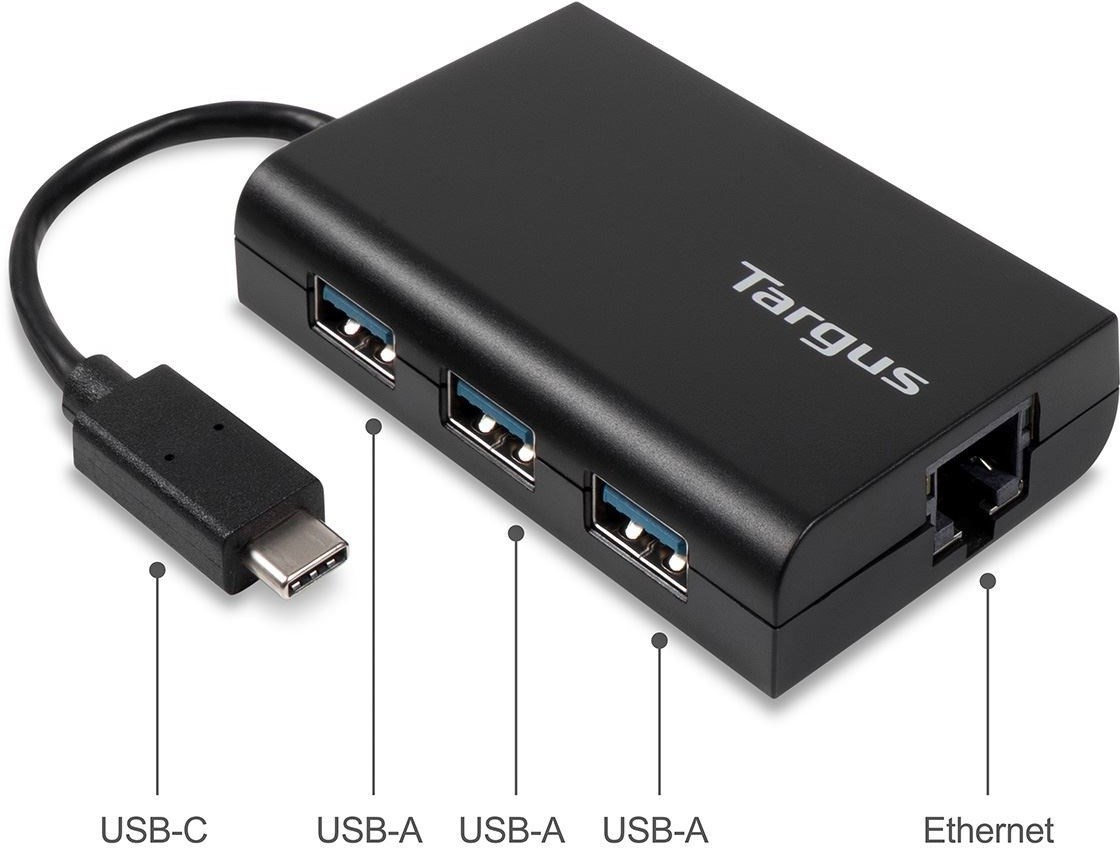TARGUS USB-C Hub To 3x USB-A Ethernet 2