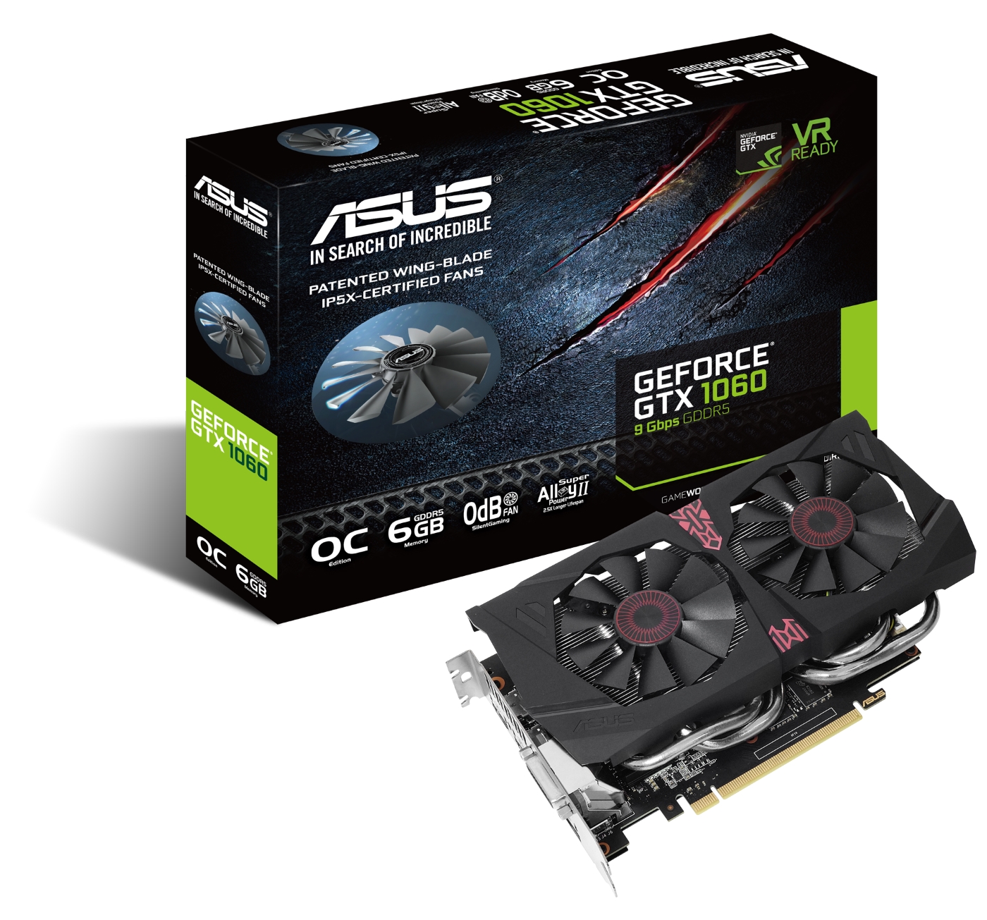 ASUS GeForce GTX 1060 OC 6GB (9Gbps)