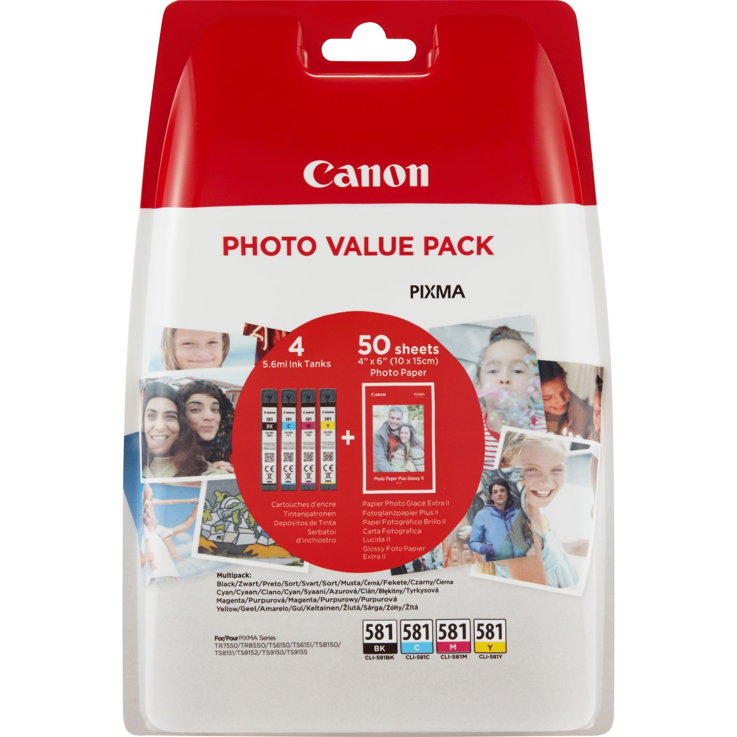 CANON CLI-581 C/M/Y/BK Photo Value Pack