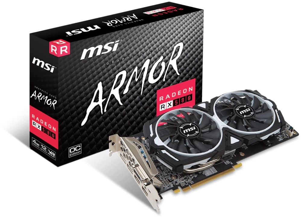 MSI Radeon RX580 Armor OC 8GB 4
