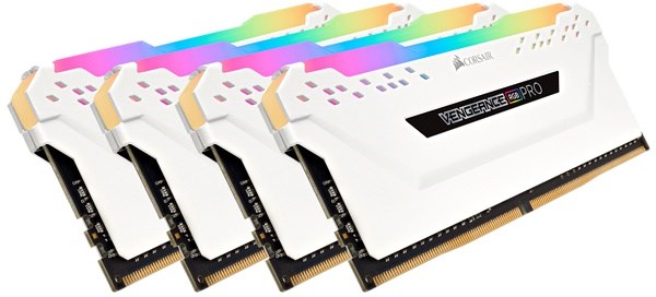 CORSAIR 32GB DDR4 (4x8GB) VENGEANCE RGB Pro 3200 C16 White 2