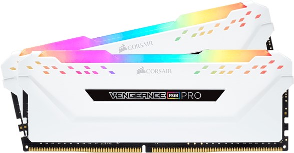 CORSAIR 16GB DDR4 (2x8GB) VENGEANCE RGB Pro White