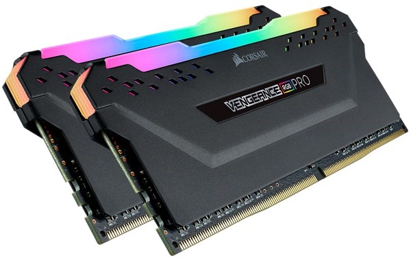 CORSAIR 16GB DDR4 (2x8GB) VENGEANCE RGB Pro 2666 C16 Black
