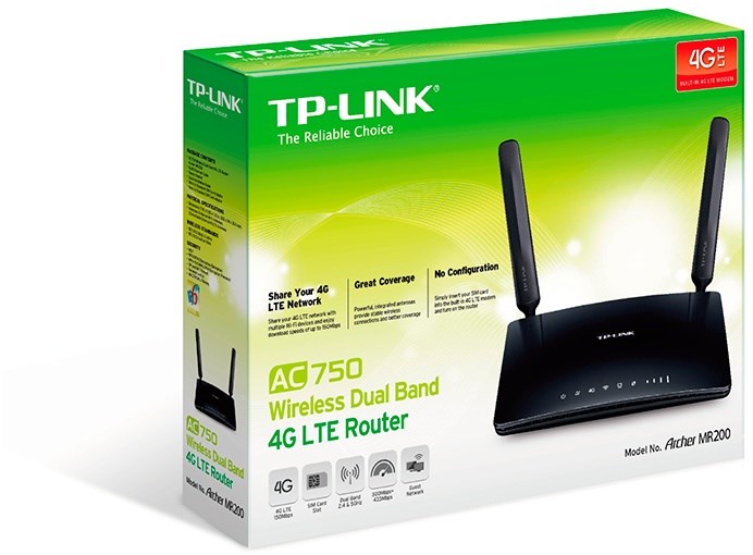 TP-LINK Archer MR200 4GLTE WiFI Dual Band 4