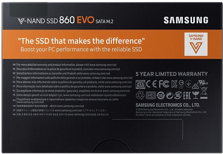 SAMSUNG 860 EVO M.2 250GB  4