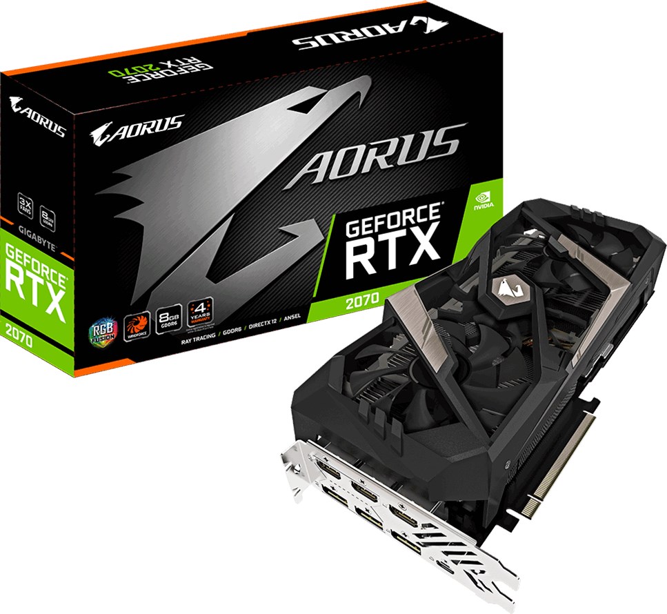 GIGABYTE Geforce RTX 2070 Aorus 8GB 2