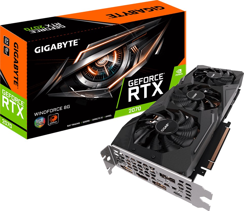 GIGABYTE GeForce RTX 2070 WindForce 8GB 3