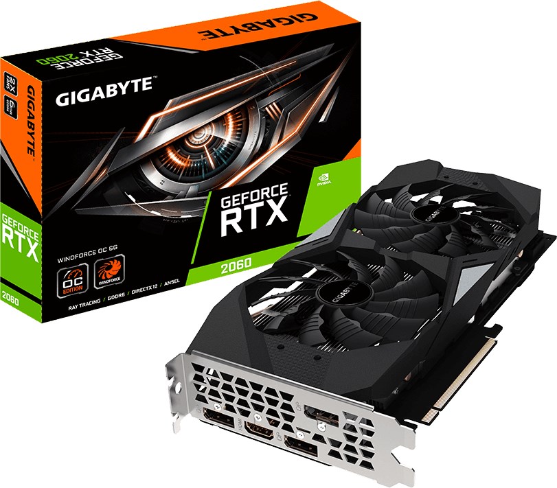 GIGABYTE GeForce RTX 2060 WindForce 6GB Rev 2.0