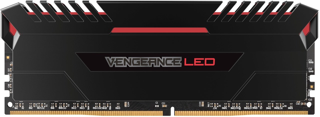 CORSAIR 16GB Vengeance Black/Red LED DDR4-3200 CL16 3