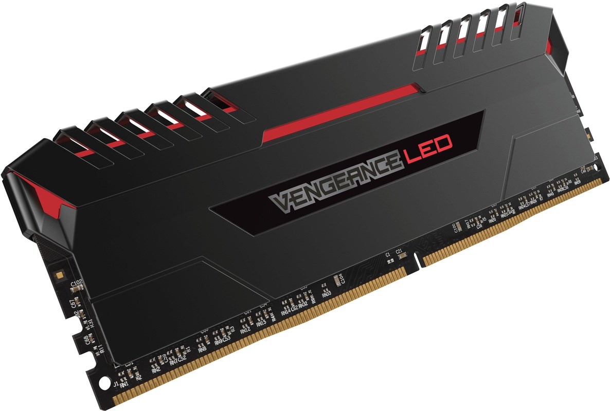 CORSAIR 16GB Vengeance Black/Red LED DDR4-3200 CL16 4