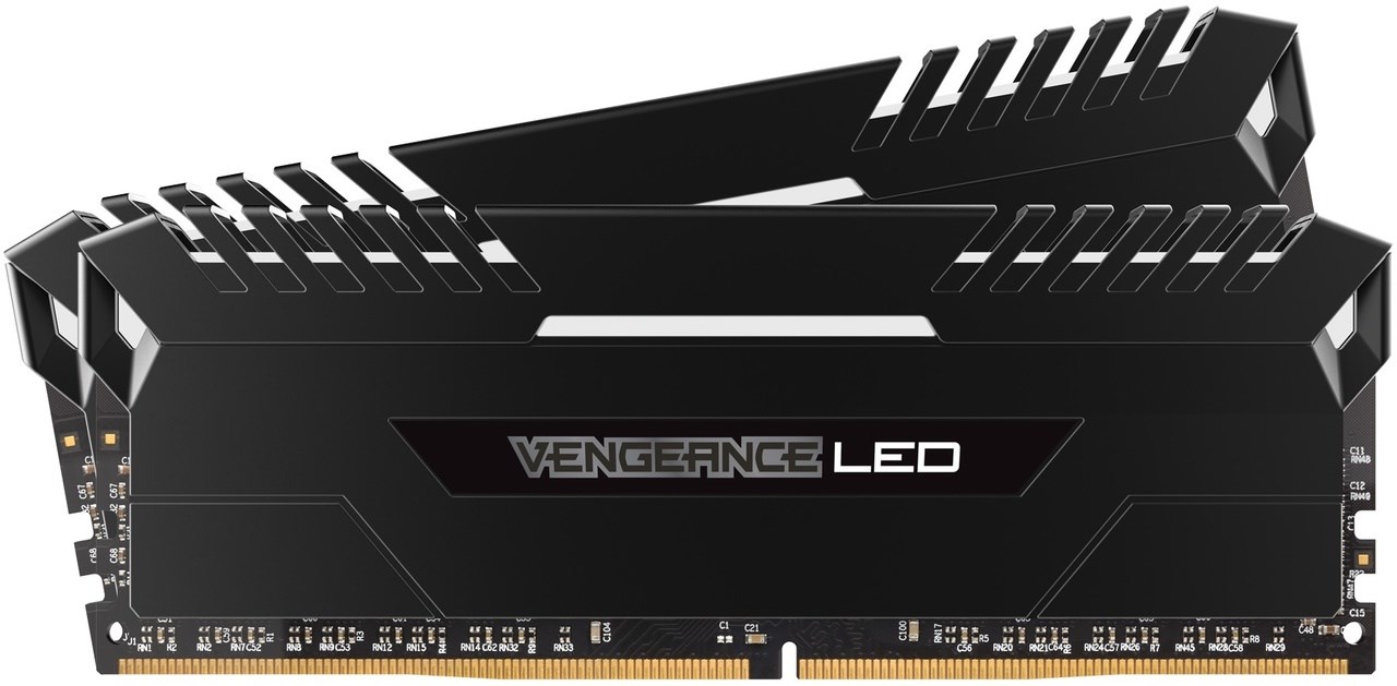 CORSAIR 32GB Vengeance Black/White LED DDR4-3200 CL16