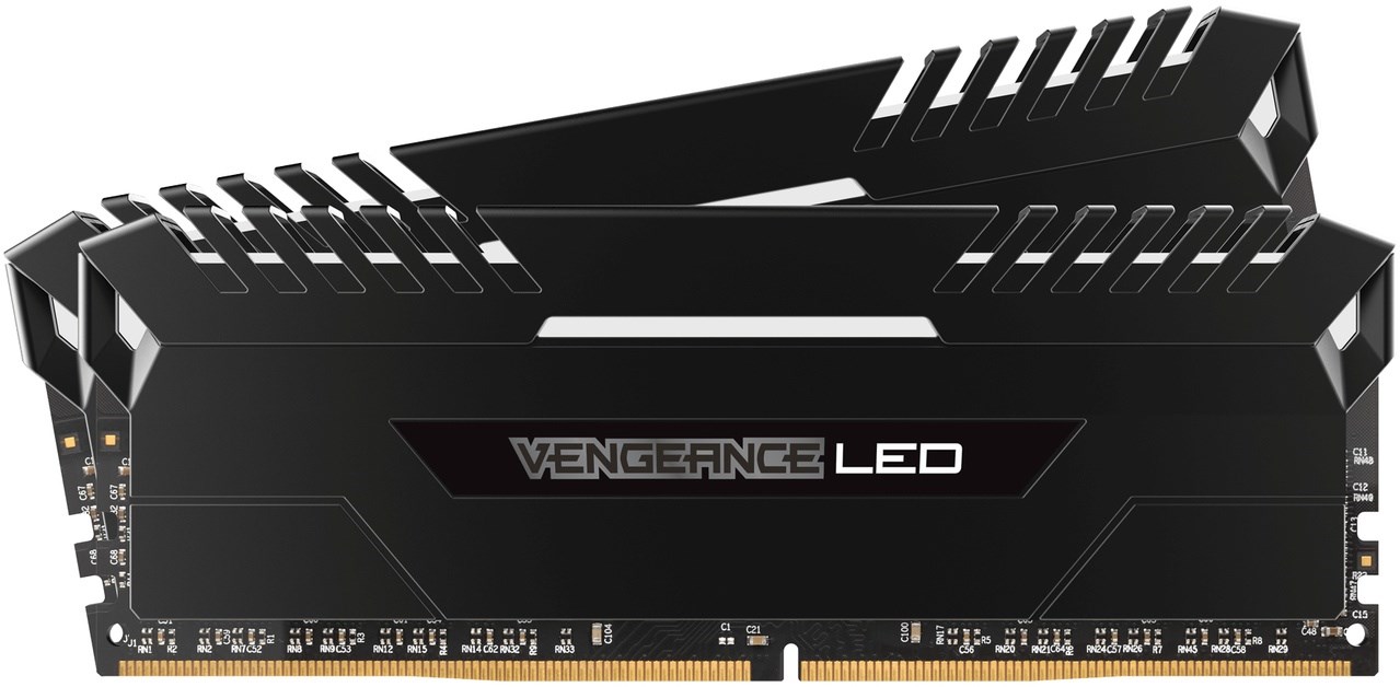 CORSAIR 32GB Vengeance Black/White LED DDR4-3200 CL16 2