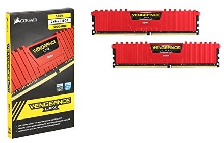 CORSAIR 16GB Vengeance LPX Red DDR4-3000 CL15 4