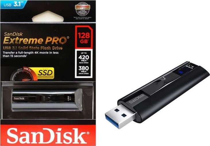 SANDISK 128GB Extreme Pro USB 3.1