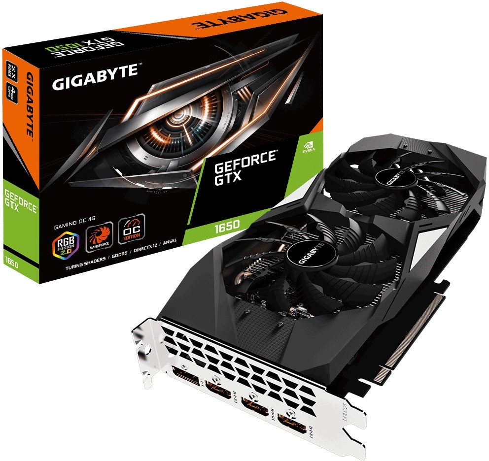 GIGABYTE GeForce GTX 1650 Gaming OC 4GB 2