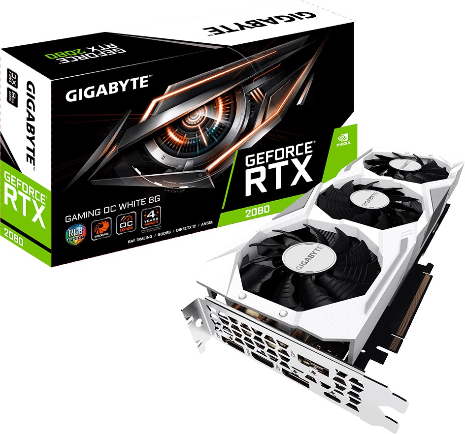 GIGABYTE GeForce RTX 2080 Gaming OC White 8GB  3