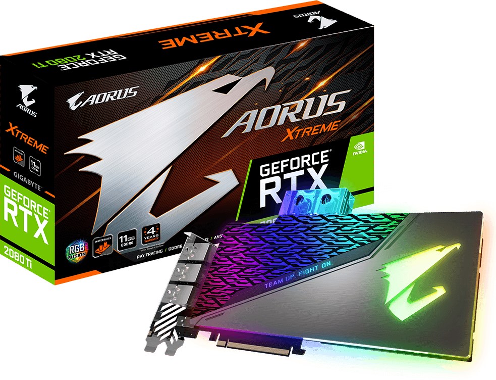 GIGABYTE Aorus GeForce RTX 2080 Ti WaterForce Xtreme 11GB 