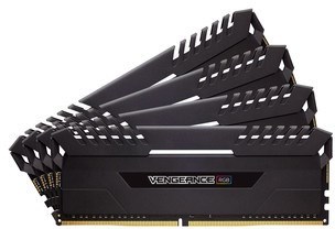 CORSAIR 32GB Vengeance RGB Black DDR4-3000 CL16-18-18-36 quad kit