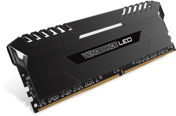 CORSAIR 16GB Vengeance Black-White LED DDR4-2666 CL16 kit 2