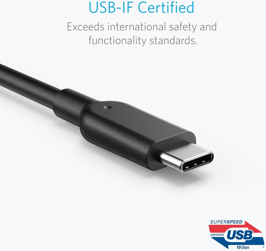 ANKER USB-C to USB 3.1 kabel 0,9m 4