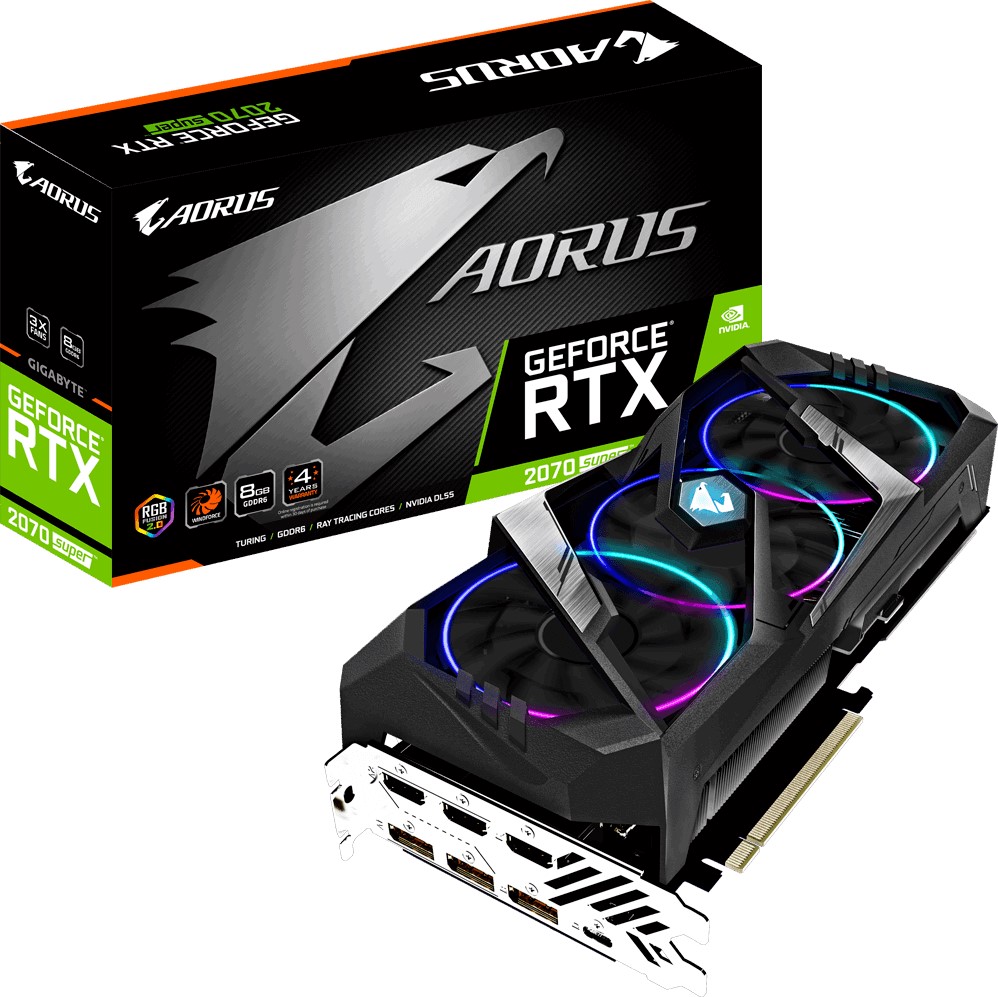 GIGABYTE GeForce RTX 2070 Super Aorus 8GB