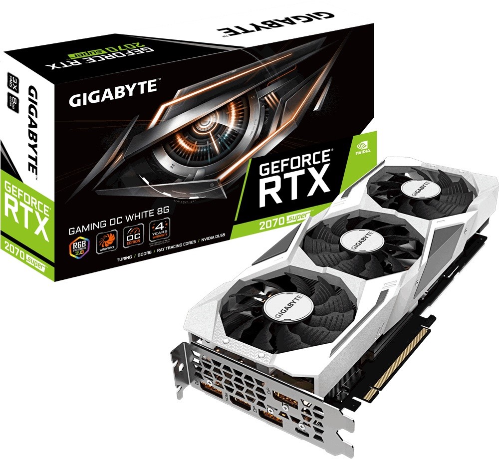 GIGABYTE GeForce RTX 2070 Super Gaming OC White 8GB