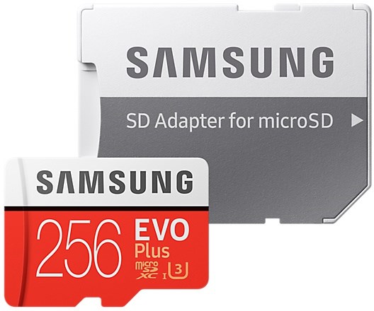SAMSUNG 256GB Evo+ V2 MicroSDXC UHS-I 2