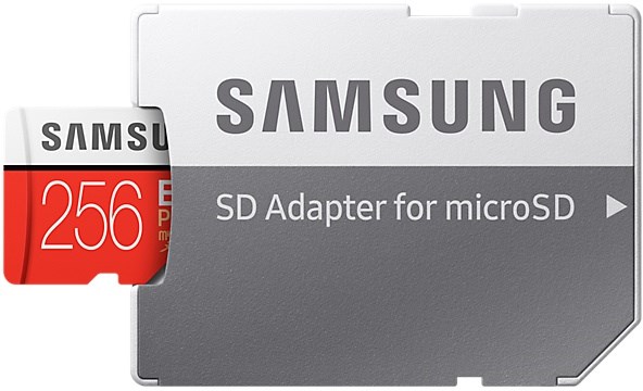 SAMSUNG 256GB Evo+ V2 MicroSDXC UHS-I 3