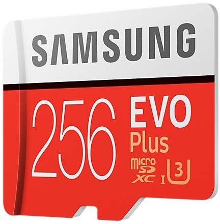 SAMSUNG 256GB Evo+ V2 MicroSDXC UHS-I 5