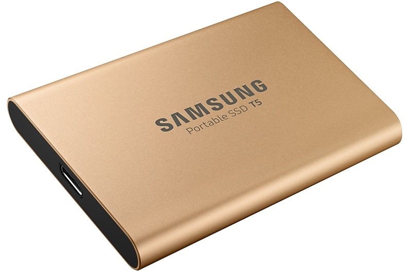 SAMSUNG 500GB Portable SSD T5 (Gold) 2