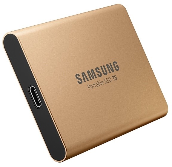 SAMSUNG 500GB Portable SSD T5 (Gold) 4