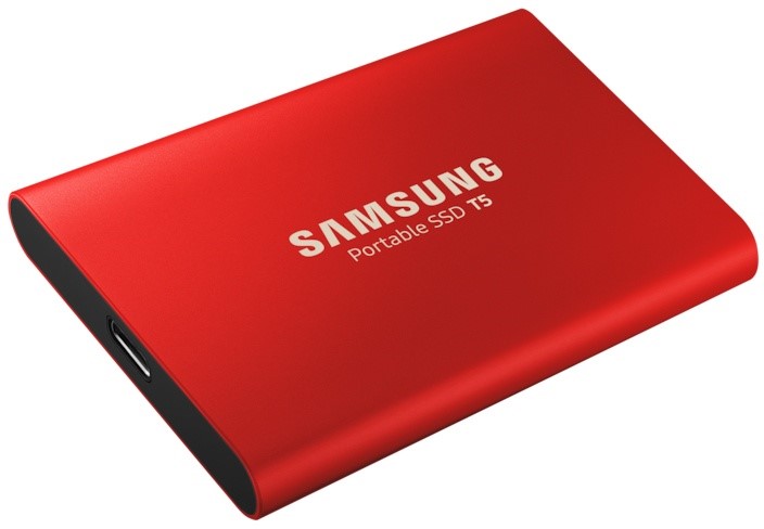 SAMSUNG 500GB Portable SSD T5 (Red) 5