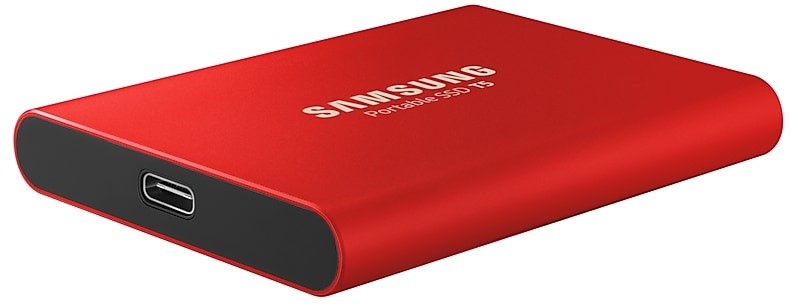 SAMSUNG 1000GB Portable SSD T5 (Red) 3