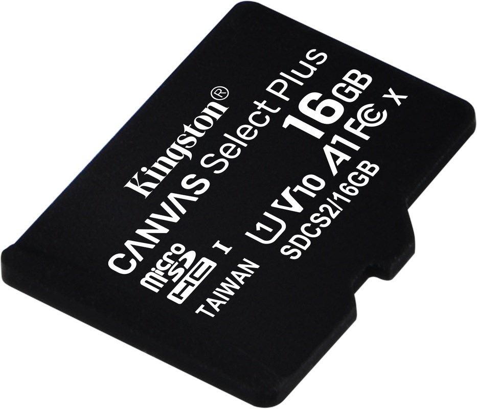KINGSTON 16GB Canvas Select Plus MicroSDHC UHS-I 2