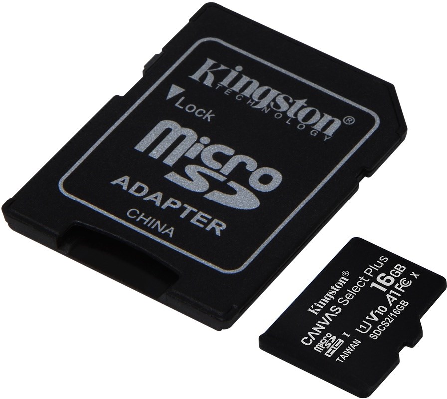 KINGSTON 16GB Canvas Select Plus MicroSDHC UHS-I 3