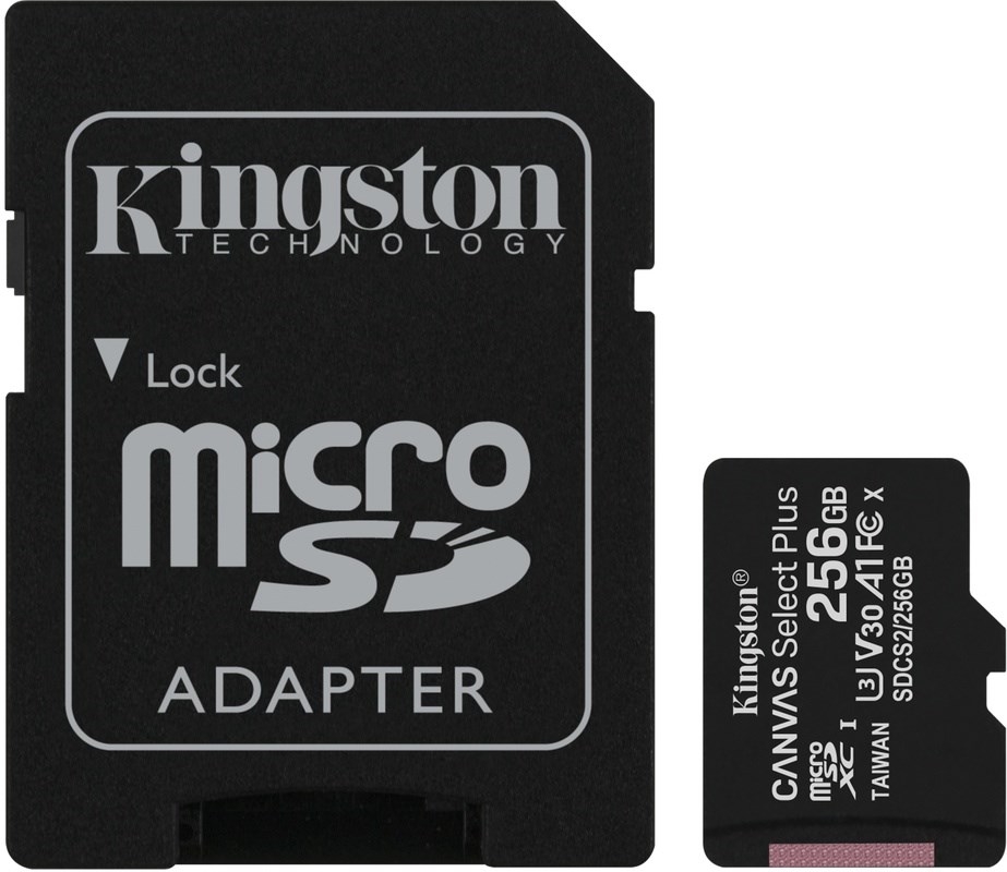 KINGSTON Canvas Select Plus mSDXC UHS-I 256GB + Adapter 3