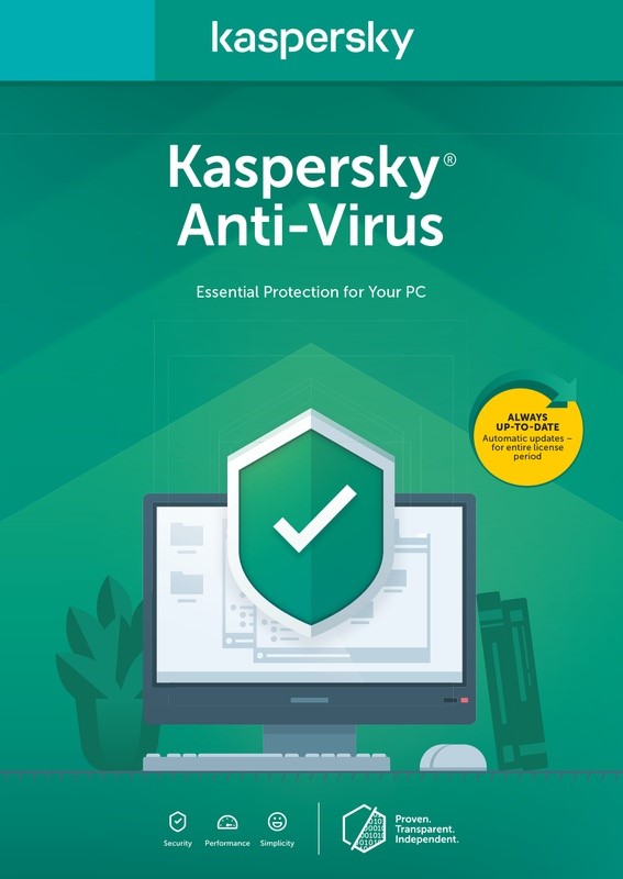 KASPERSKY Anti-Virus 2020 3-device 1-year (BE)