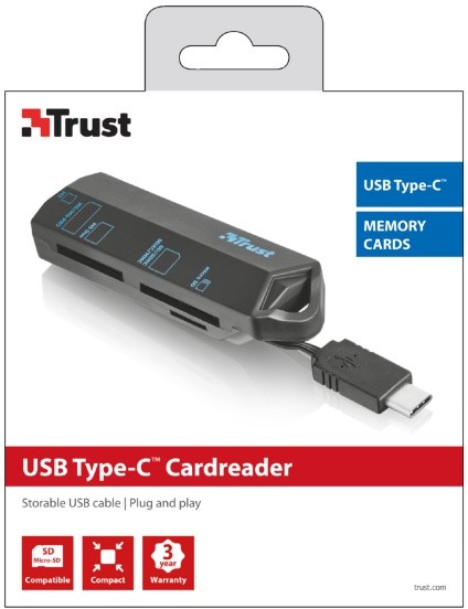 TRUST USB 3.0 / Type-C kaartlezer (20968) 5