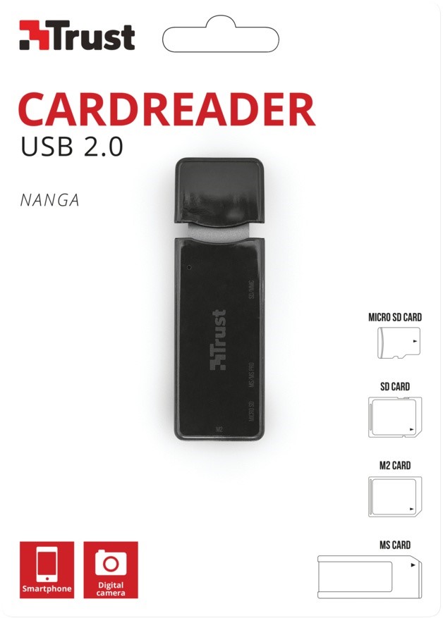 TRUST Nanga kaartlezer USB 2.0 3