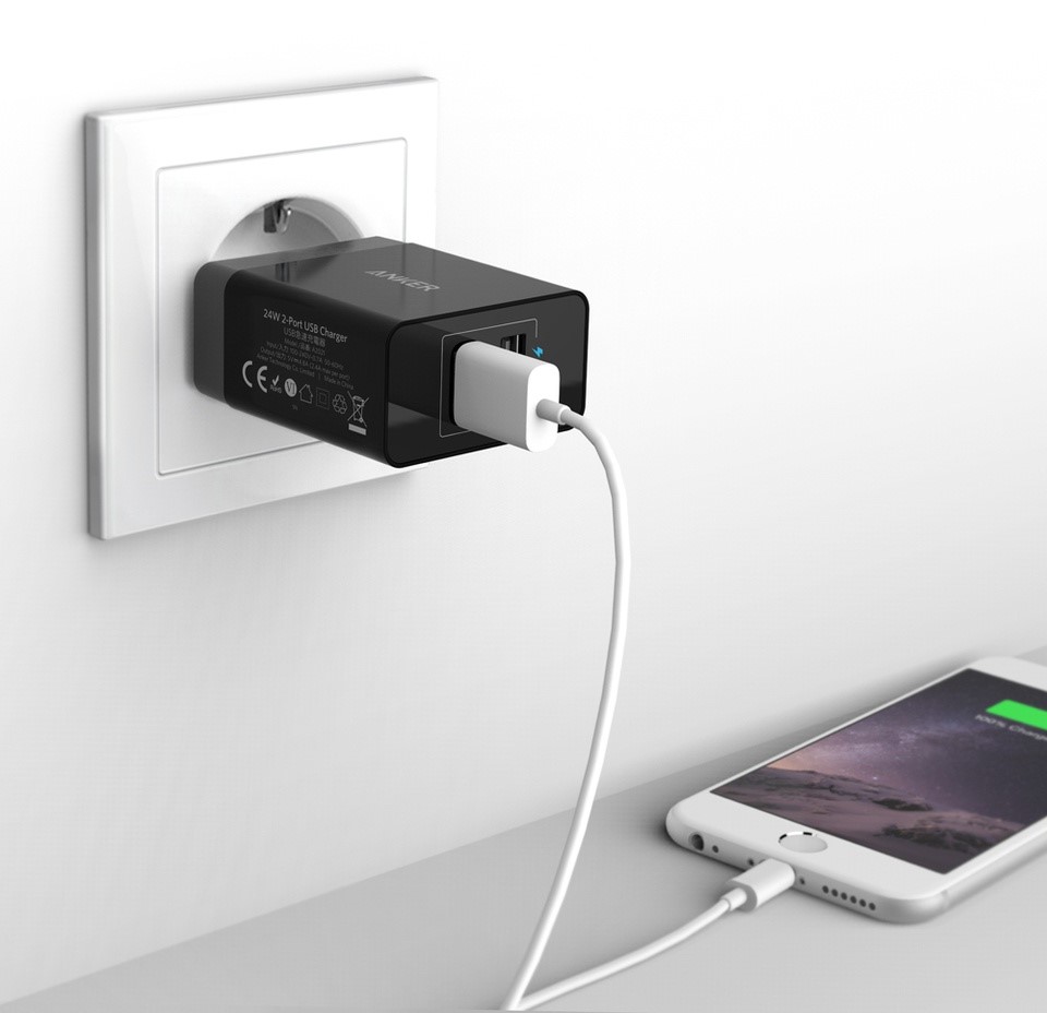 ANKER 24W 2-Port USB Charger 3