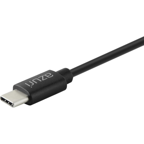 AZURI thuislader USB type C - fix cable - 2.4amp - 1.2m - zwart  2