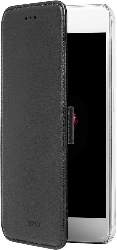 AZURI walletcase with magnetic closure - zwart - voor Apple iPhone 7/8/SE(2020)